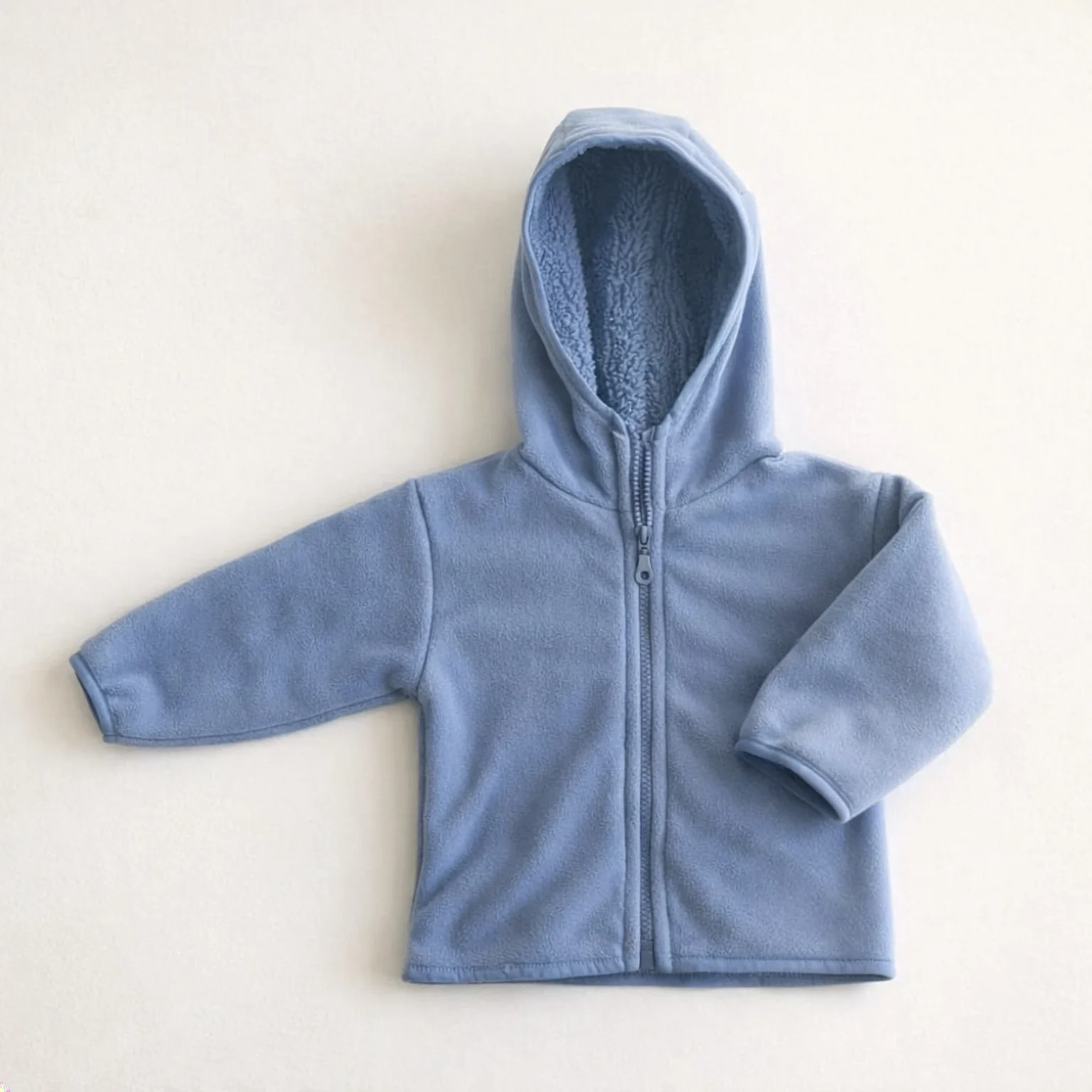 campera de micropolar celeste para niños | Tienda Olivia