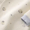enterito mameluco de invierno con diseño infantil y cuello redondo